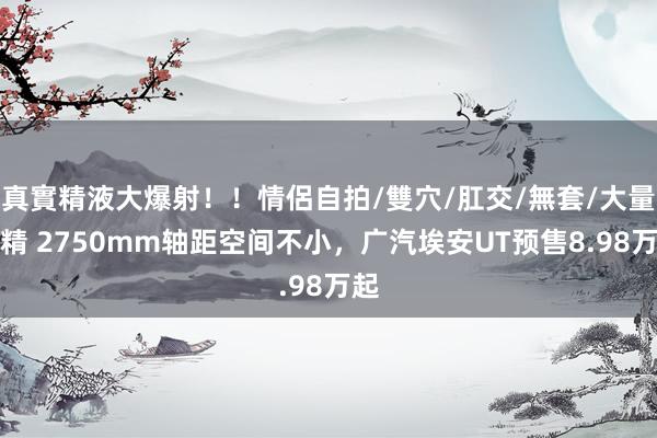 真實精液大爆射！！情侶自拍/雙穴/肛交/無套/大量噴精 2750mm轴距空间不小，广汽埃安UT预售8.98万起