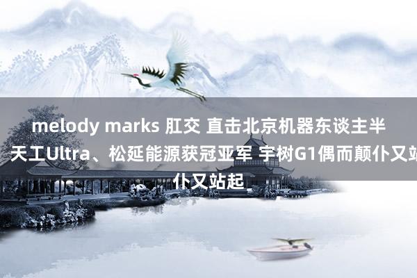 melody marks 肛交 直击北京机器东谈主半马：天工Ultra、松延能源获冠亚军 宇树G1偶而颠仆又站起