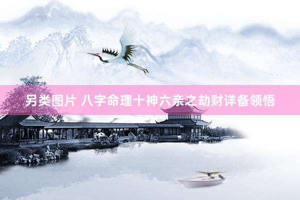 另类图片 八字命理十神六亲之劫财详备领悟